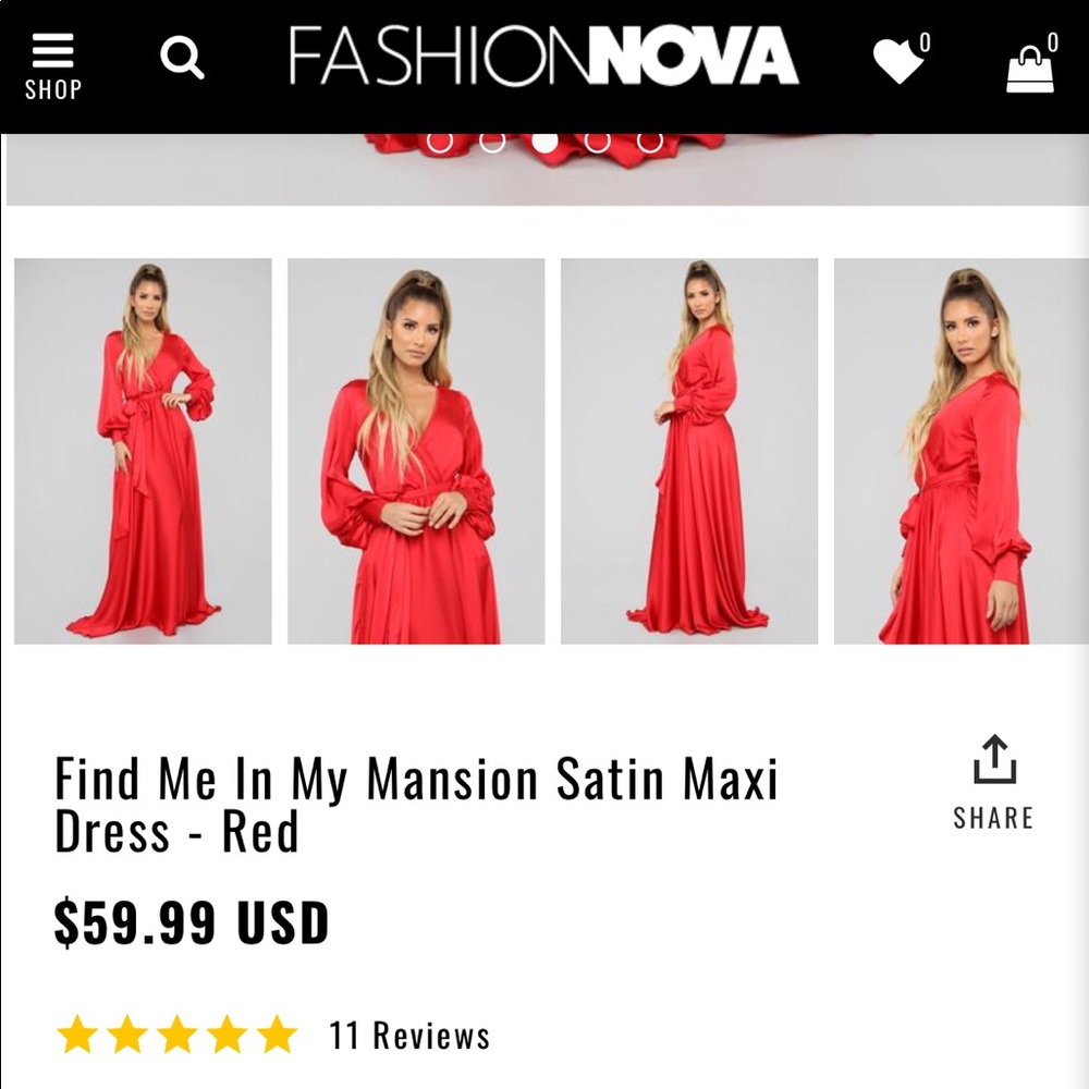Fashion Nova Find Me in My Mansion Maxi Dress